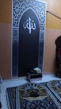 Product Review of Pelekat Muslim, Disesuaikan, Pelekat Pintu, Mural Seni Hiasan Rumah, Sesuai untuk Ruang Tamu dan Masjid Hebat di Mekah, Kertas Dinding Vinil from k** j** r**n 0