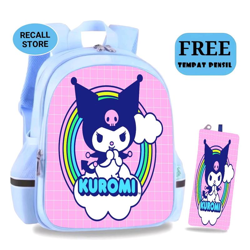 Tas Ransel Anak Sekolah SD TK Kuromi Motif, Kapasitas Besar untuk Buku, Alat Tulis dan Perlengkapan Sekolah Lainnya Fashion 2
