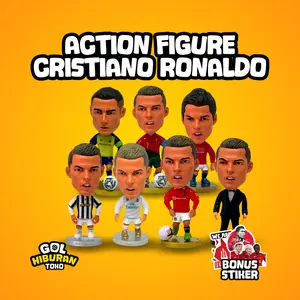 Miniatur Pemain Bola Cristiano Ronaldo Action Figure