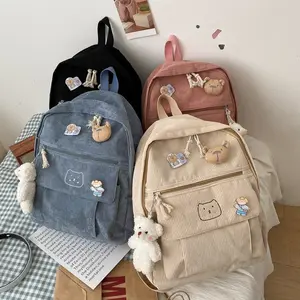 TAS KINOKIMI RANSEL YANG COCOK BUAT DIPAKE KEMANA SAJA BAHAN HANGAT DAN ADA 3 PARIAN WARNA DENGAN DESAIN KARAKTER IMUT
