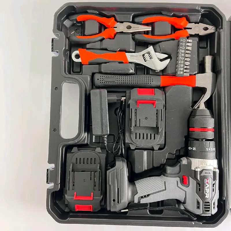 APR raja bor cordless type AP17 48v brushless mesin bor baterai drill impact 13mm keyless chuck auto lock metal beton besi kayu sekrup baja ringan 7