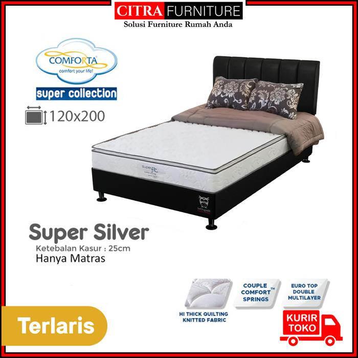 Gambar Citra Furniture Springbed Comforta Super Fit Super Silver|Spring Bed SuperFit - HANYA MATRAS, 100 dari Citra furniture Kota Administrasi Jakarta Pusat Tokopedia