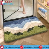 Gambar KEEP MAJU Keset Kamar Mandi 40x60cm Keset Lantai Anti Slip dan Lembut Tebal - U-306, 40*60CM dari Keepmaju karpet official Kota Tangerang 3 Tokopedia