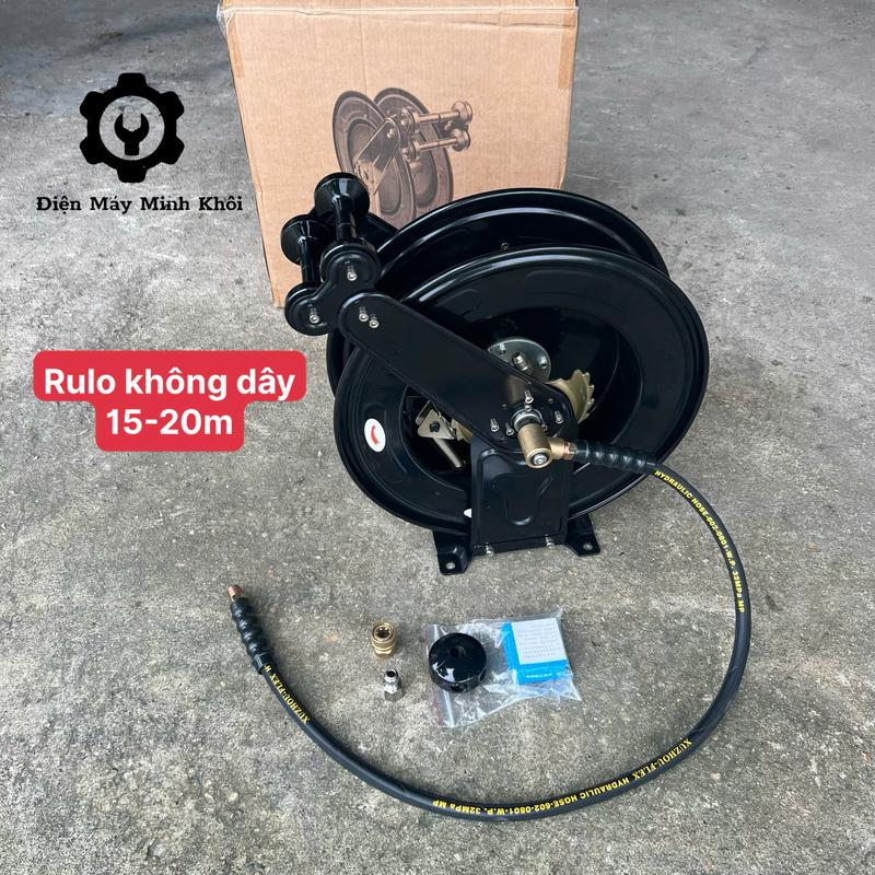 Rulo tự động máy rửa xe cao áp 32Mpa không dây 20M 15M| Rulo quấn dây tự động cao áp kèm khớp nối
