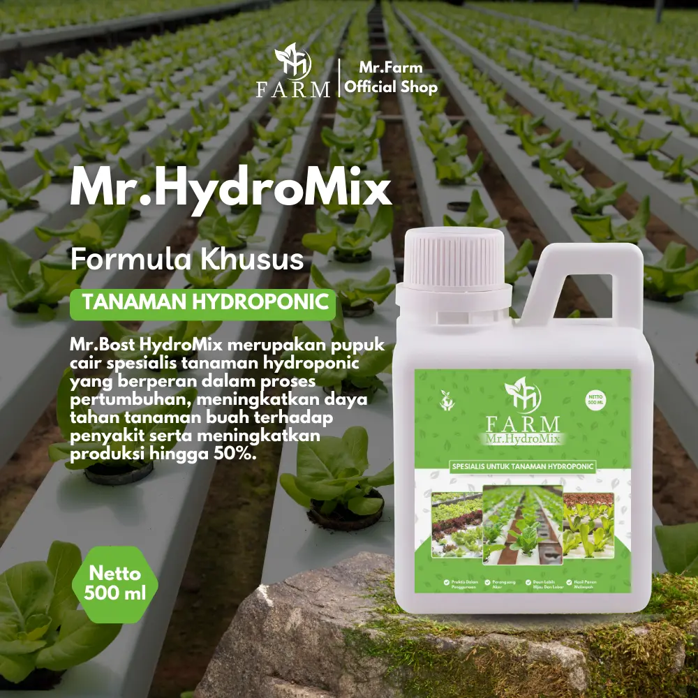 [BISA COD] Formula/ Nutrisi Khusus Tanaman Hydroponic - Mr.HydroMix 500ml