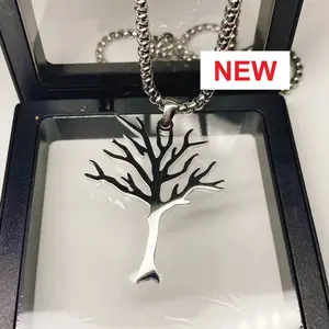XXXTentacion Necklaces kalung Poison Tree Titanium Stainless Steel