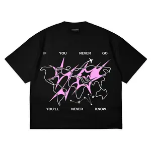 Studio NEW TIDE Kaos Boxy Oversized - Katun Komb 20s Hitam