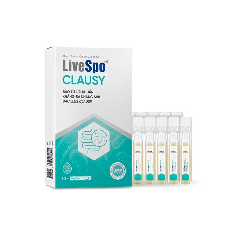 [Date xa] CLAUSY (10 ống/hộp) Bào tử lợi khuẩn giúp giảm rối loạn tiêu hóa, cân bằng hệ vi sinh đường ruột