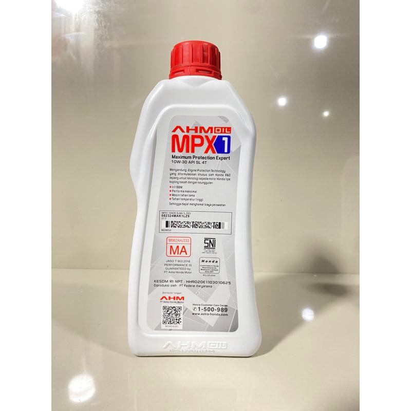 OLI MPX1 1 LITER AHM OIL 10W-30 API SL JASO MA AHM OIL MPX 11L 10W-30 API SL JASO MA 2