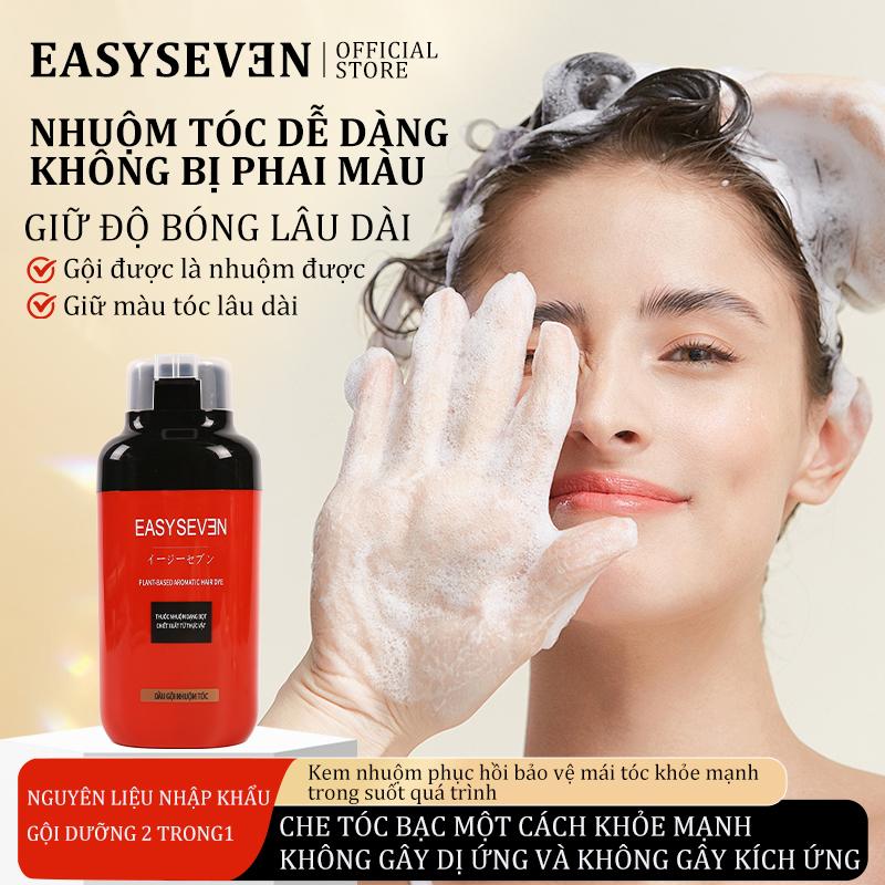 Thuốc Nhuộm Tóc Bong Bóng Nhà Máy Đặc Biệt Giấy Chứng Nhận Màu Trắng Đến Đen Sương Mù Đầy Màu Sắc Che Màu Thích Hợp Cho Tóc Trắng 400ml kem nhuộm thuần chay Nữ