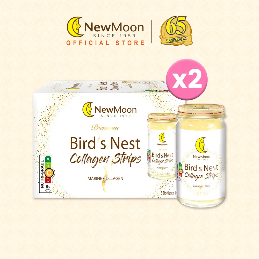 [Bundle of 2] New Moon Bird's Nest with Collagen Strips 150g x 6 bottles