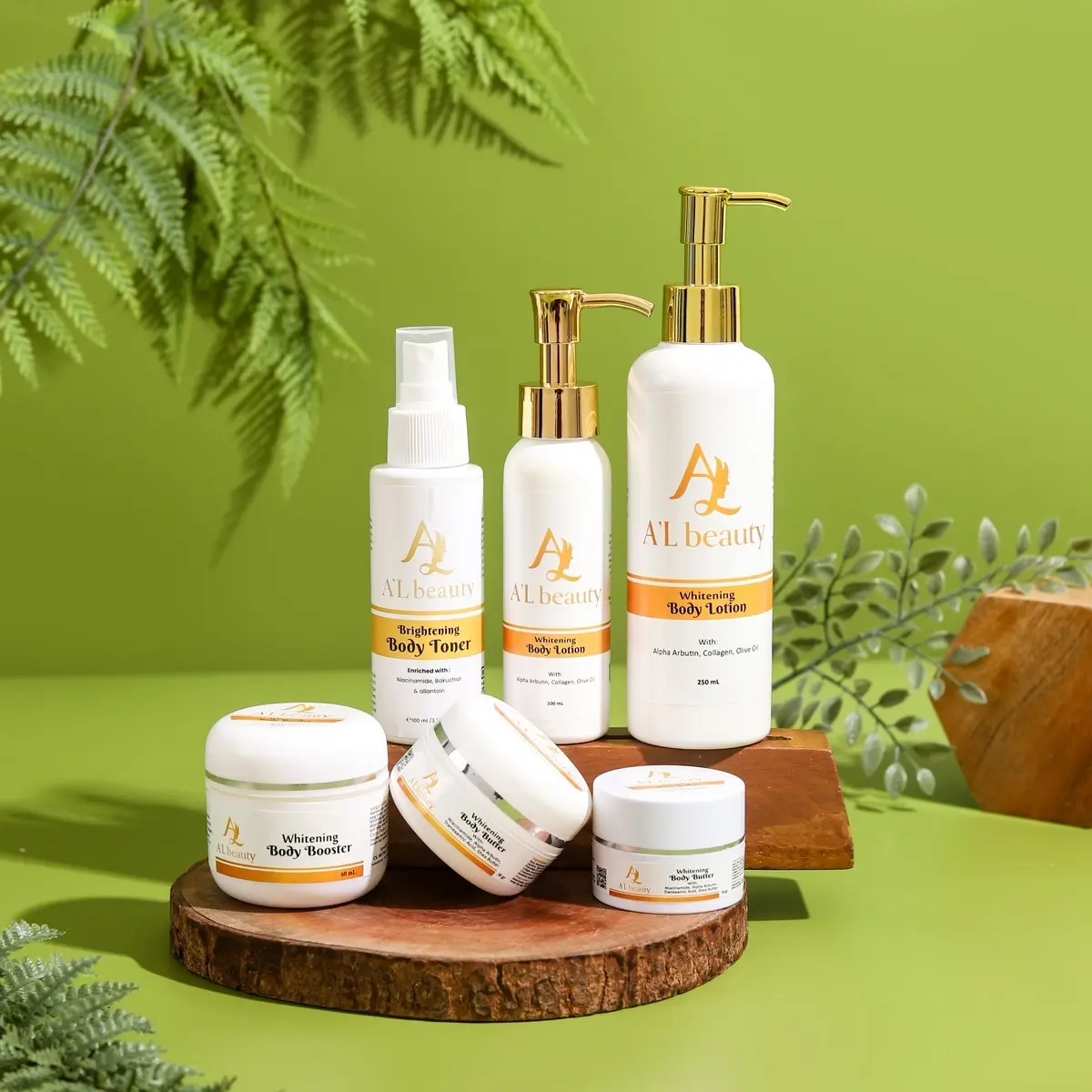 A’L beauty body lotion 250ml boster 60ml butter 10ml Mencerahkan Perawatan Tubuh Memutihkan