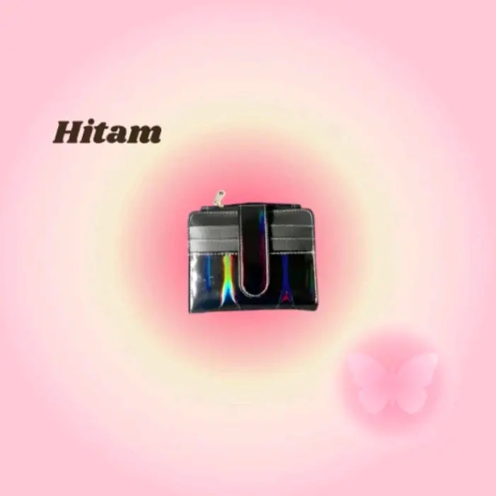 Dompet Kartu Lipat Mini Hologram Wanita Kulit - Model Terbaru 4