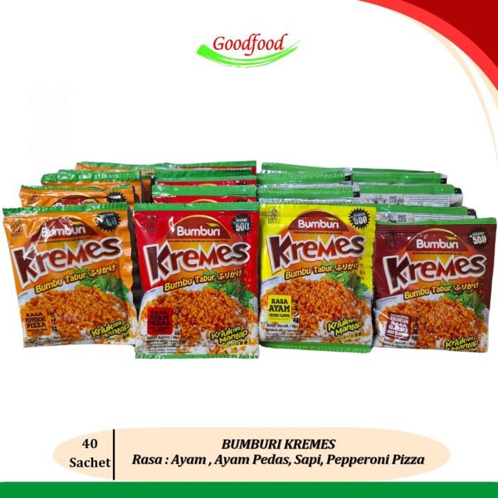 Product Introduction of BUMBURI KREMES TABUR | KRIUK NYA MANTAP | KEMASAN 500/SACHET | UKURAN 10 GRAM | HALAL | 1 PACK ISI 10 PCS | RASA AYAM | 6