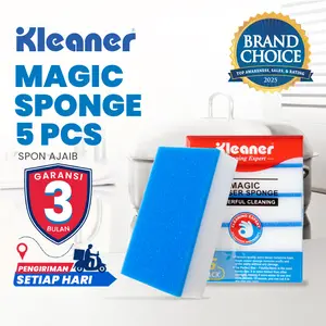 Kleaner Magic Sponge Penghapus Noda Membandel Spons Ajaib 5 Pcs untuk Helm, Tembok, Spidol Permanen