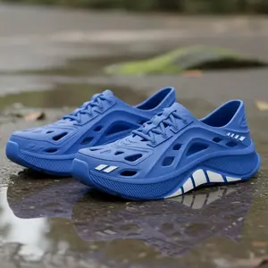 Sweet&StepStudio Sepatu olahraga wanita dengan Desain warna biru yang menarik desain lubang untuk ventilasi baik sol dengan ketinggian 3.5cm cocok untuk aktivitas sehari-hari dan olahraga ringan 202603107286