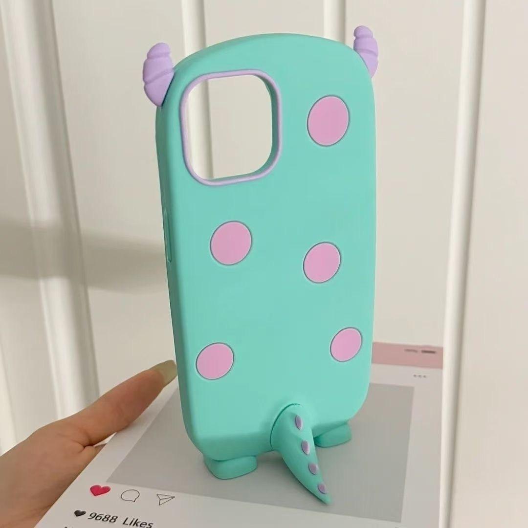 เคสซิลิโคนมอนสเตอร์ ซัลลีย์ เคสนิ่ม หางตั้งได้ for iPhone 7plus 8plus ip 11'pro'max 12'12promax 13'p