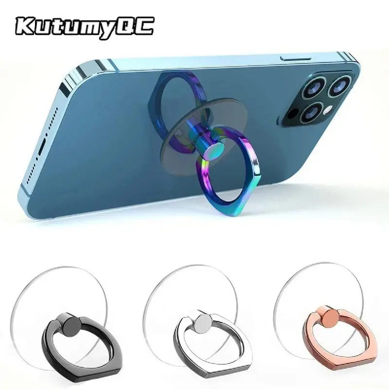 Giá Chân Đế Nhẫn Điện Thoại Di Động Trong Suốt, Xoay 360 ° Độ, Tay Cầm Ngón Tay Trong Suốt, Chân Đế, Tương Thích Với iPhone Hoặc Ốp Điện Thoại, [Thanh Toán Khi Nhận Hàng] Kem Phụ Kiện 0