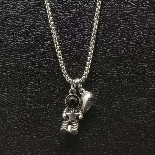 kalung couple astronaut spaceman magnetic necklace jka229 2