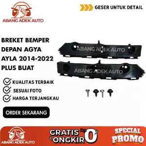 Breket Bemper depan agya ayla 2014-2022 plus baut Best seller Termurah