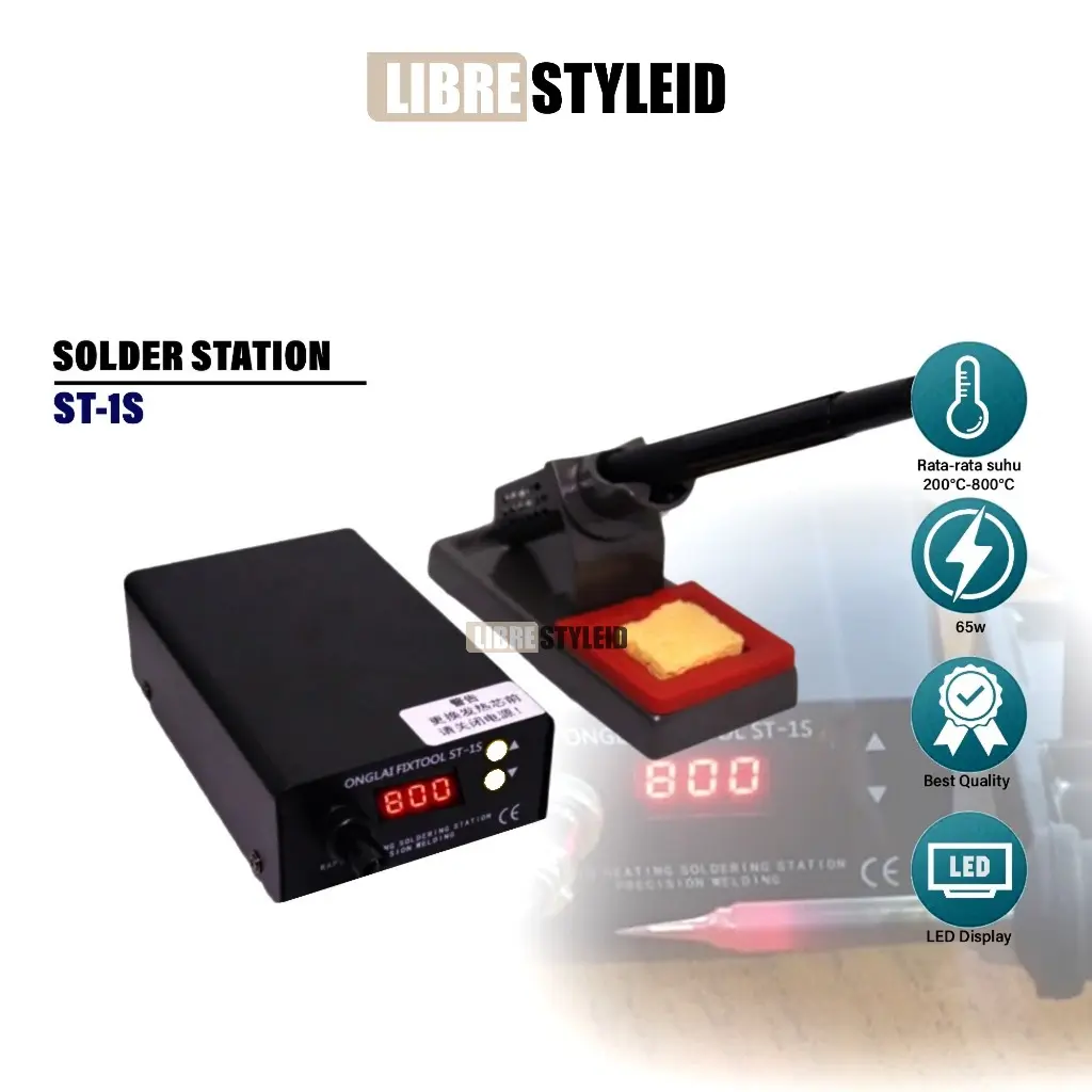 ONGLAI FixTool ST-1S Solder Station Original - Soldering Station Digital FixTool ST1S - ONGLAI ST-1S Adjustable Temperature Solder Station