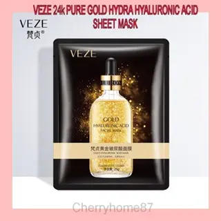 [BPOM] Veze 24K Pure Gold Hyaluronic Acid Facial Mask Masker Wajah 25g Aging Kerutan