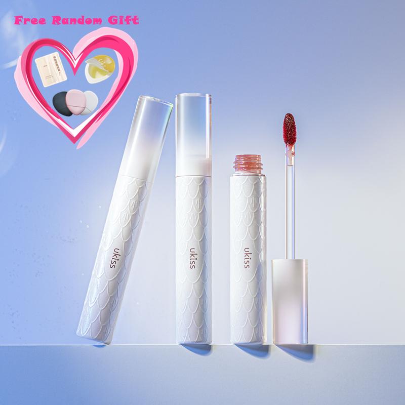 UKISS-Son Bóng Nàng Tiên Cá, Son Kem Bóng, Dưỡng Ẩm, Hydrat Hóa, Thiết Kế Vảy Nàng Tiên Cá Nữ Trang Điểm Son Môi