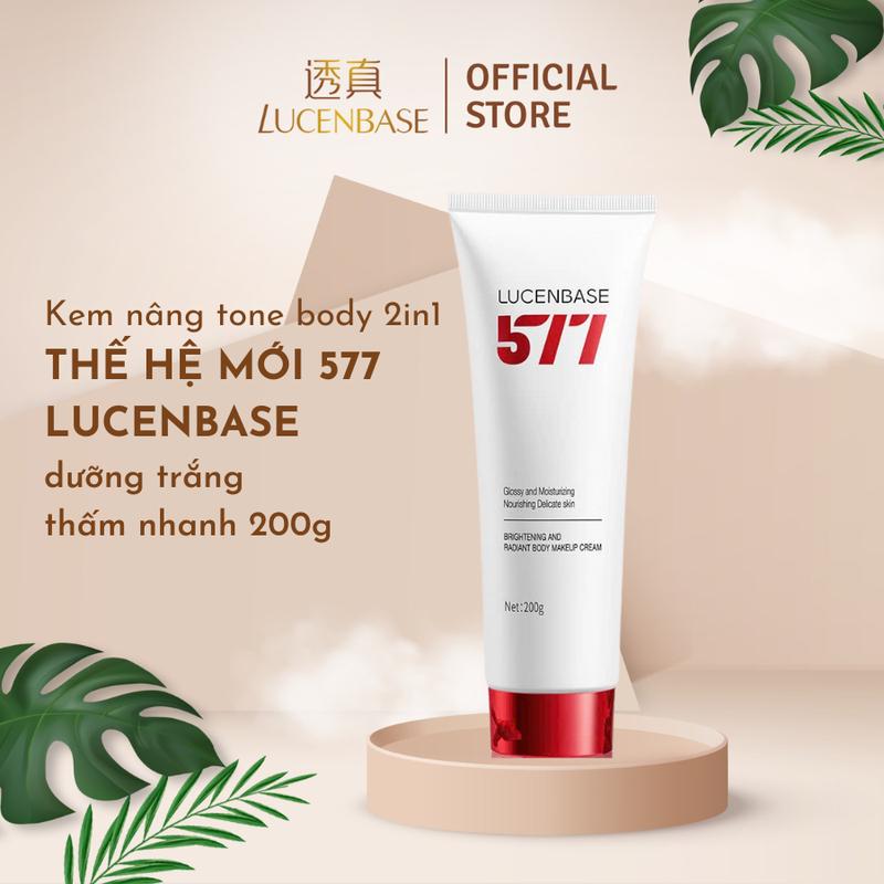 Kem Dưỡng Trắng Body 2in1 Lucenbase – Nâng Tone Với Hoạt Chất Dưỡng Sáng 577 Thế Hệ Mới 200g