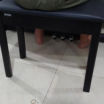Product Review of Harmoni Bench Kursi Piano Keyboard Kayu Solid Wood / Hitam Black from Tokopedia customer review 3