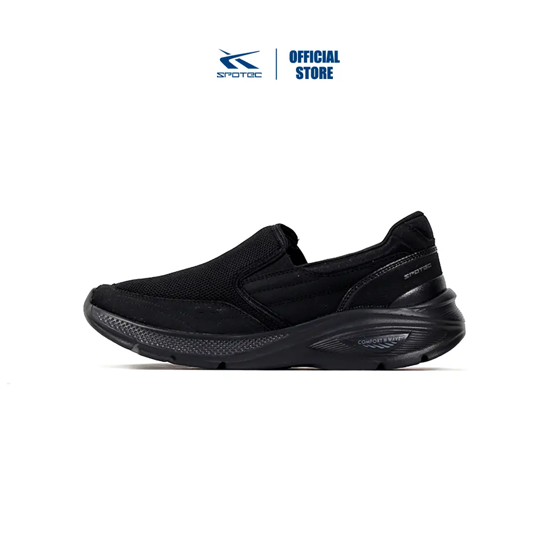 Spotec Walking Fiat Sepatu Walking Pria Wanita - Hitam