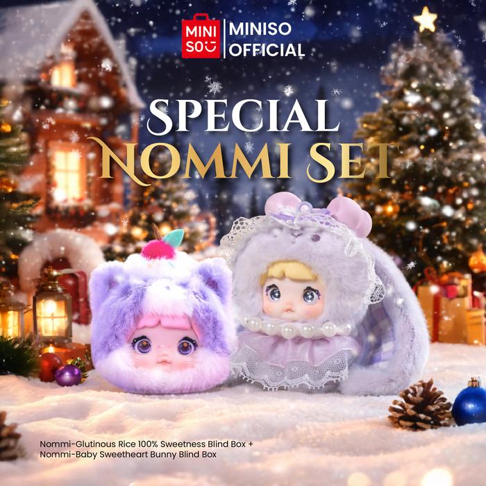 Gambar [CHRISTMAS GIFT] Bundle NOMMI V8 Baby Sweetheart Bunny Blind Box NOMMI V9 Glutinous Rice gantungan hadiah anak tas dari Miniso Toy ID Kab. Karawang Tokopedia