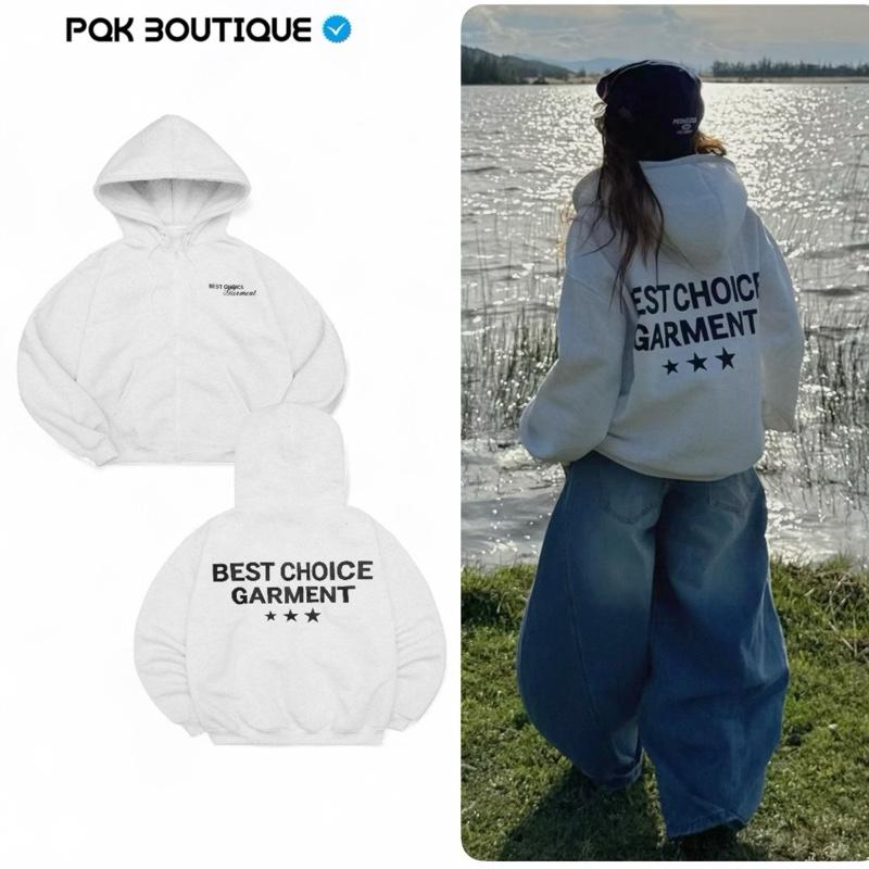 ( Mẫu Mới Về ) Áo Khoác Zip Nỉ Nam Nữ Form Rộng GARMENT Basic - Pqk Boutique