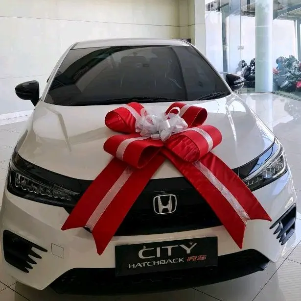 Pita Hadiah Mobil Jumbo plus perekat / Pita Besar / Pita Hadiah Doorprize/  Pita Kado Pembungkus / Pita Simbolis