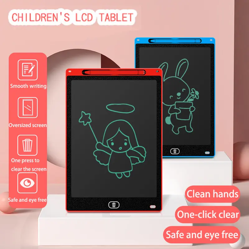LCD Writing pad 12 "10" 8.5 "4.4" 6.5 "LCD children's drawing pad Graffiti drawing pad