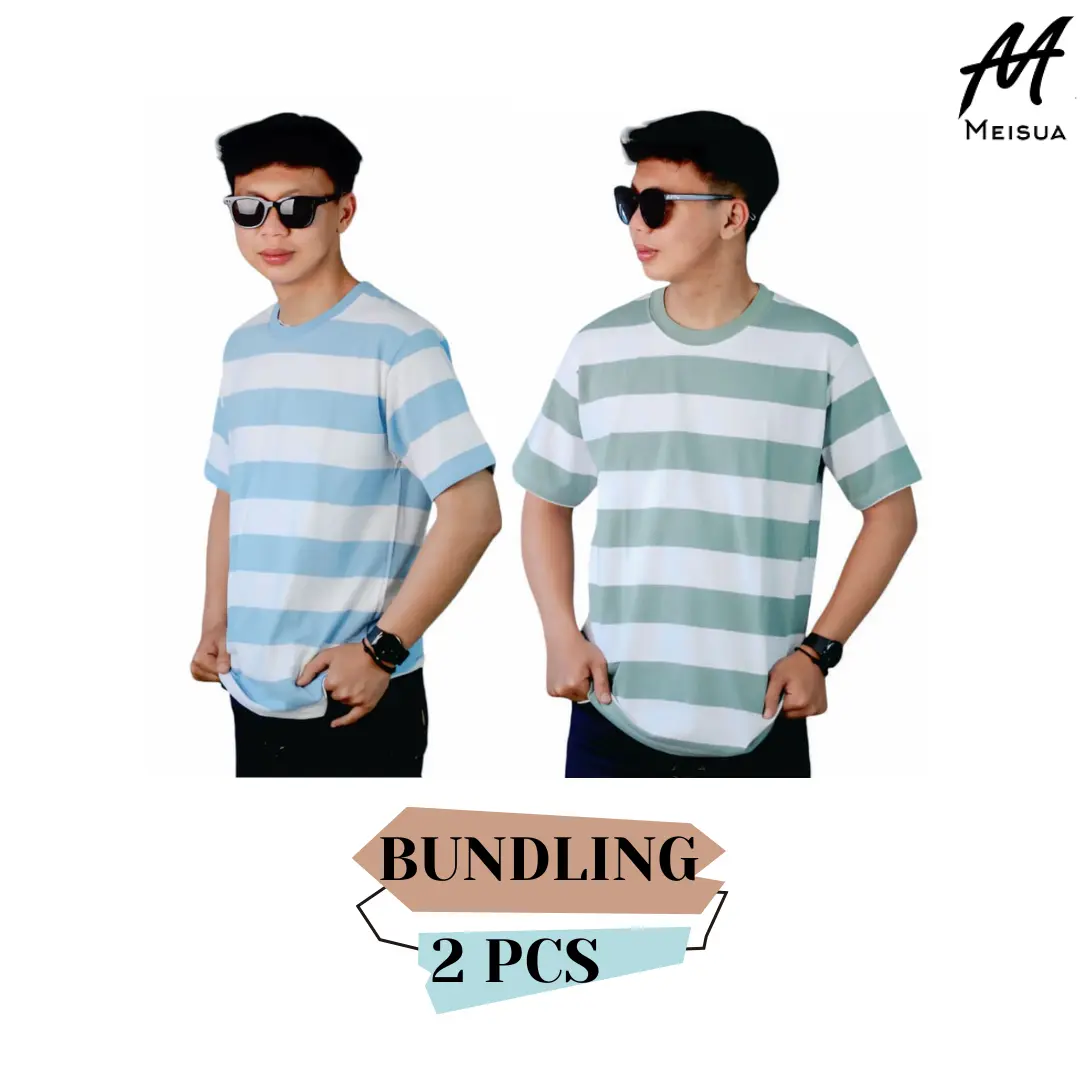 PAKET BUNDLING 2 PCS - Kaos Unisex Oversize - Atasan Pria - Baju Distro Katun Dewasa - Kaos Oblong Sablon Cotton Combed 24s