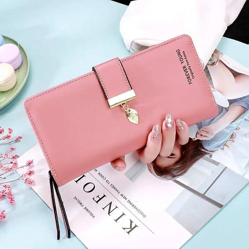 DOMPET VINI - DOMPET PANJANG LIPAT WANITA MODEL TEBARU LUCU KOREA ELEGAN SIMPLE BAHAN TEBAL PENGAMAN 3