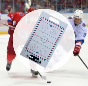 Hockey Coach Professional Game Strategy Board | Papan Strategi Lapangan Hoki