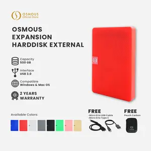 Osmous Expansion Hardisk HDD External 500GB USB 3.0 Portable Storage