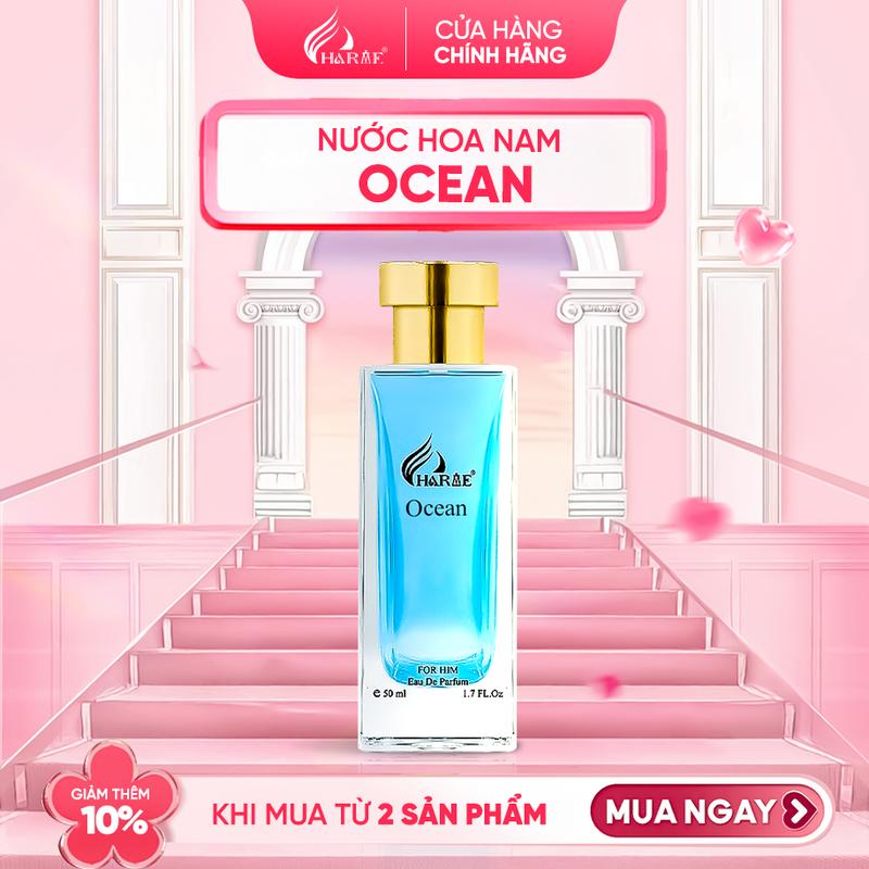 KOL - Nước hoa nam Charme OCEAN 50ml New hương thơm tươi mát sảng khoái năng động
