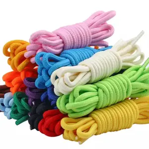 Tali Sepatu  BULAT dan GEPENG 50cm Motif POLOS Warna Warni / Shoe rope (1 pasang)