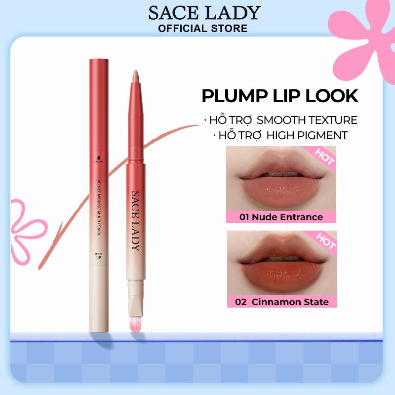   LIVE  Bút kẻ Môi SACE LADY Lâu Trôi Chống Nước 0.2g Cosmetic Mỹ Phẩm 