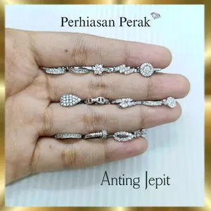 Anting Jepit Perak 925.Anting Variasi