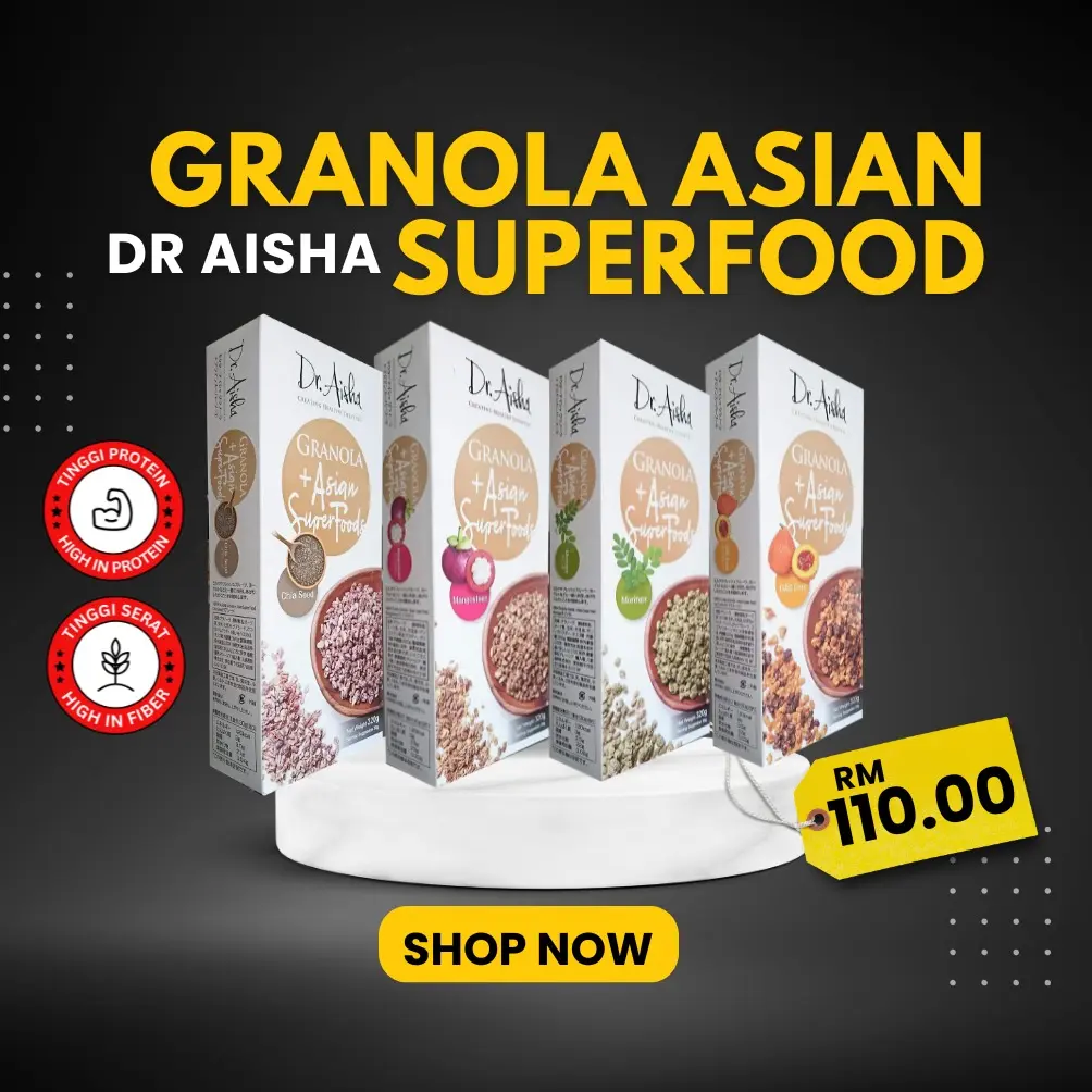 BEST SELLER l Dr Aisha Granola Superfood 4 Sekawan Granola
