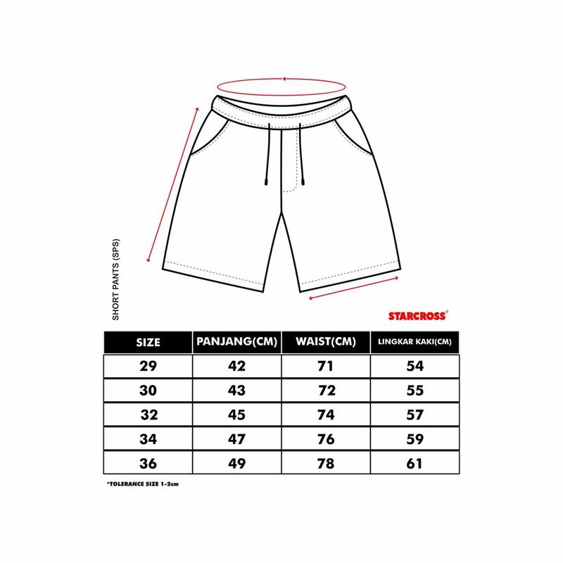 STARCROSS Short Pants - SP KL 110 - Black Celana Pria Wanita 4