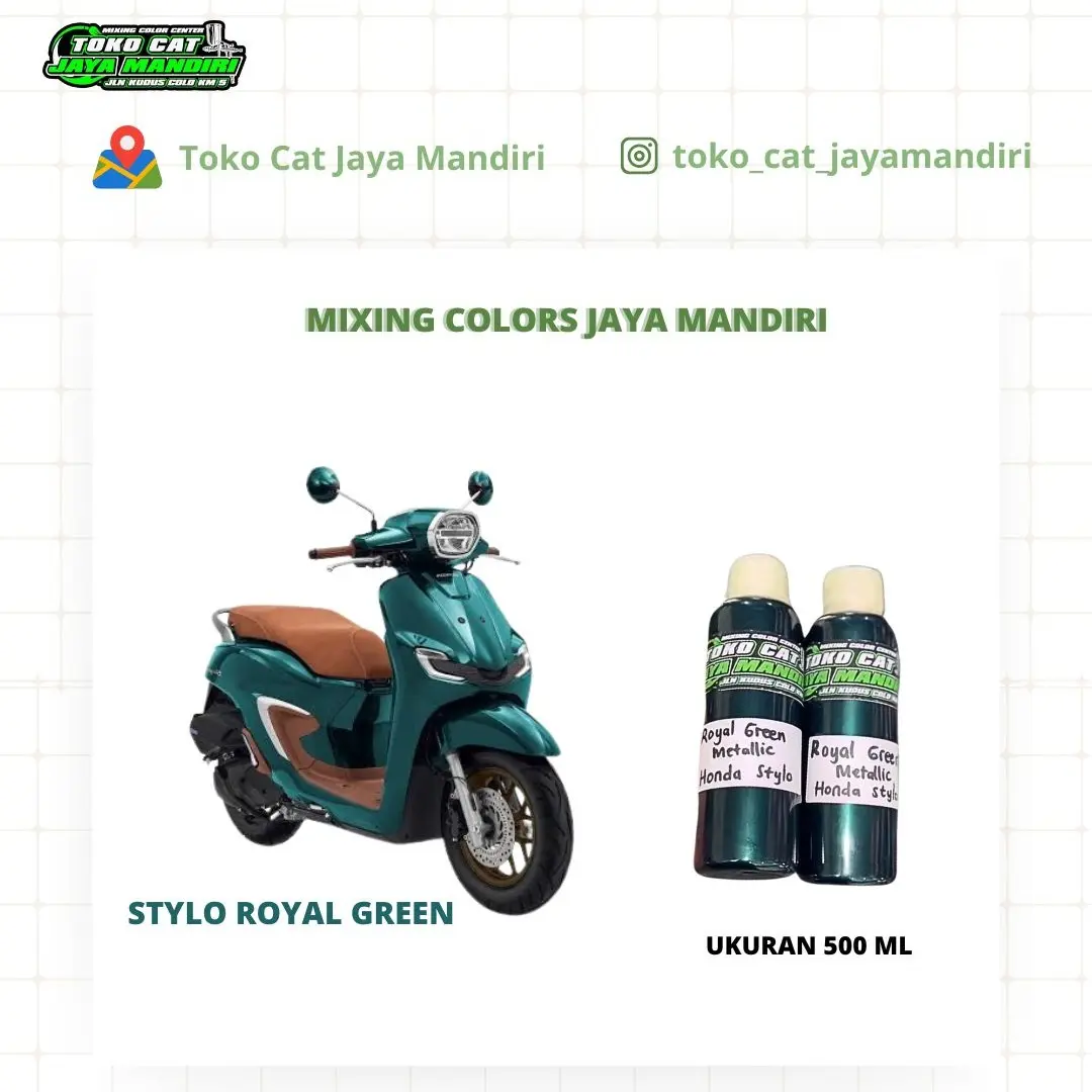 Royal Green Honda Stylo ABS PU Mixing Colors