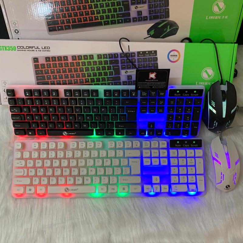 Bộ Bàn Phím + Chuột Gaming GTX350 Có dây Kèm Chuột Máy Tính LED 7 Màu Giá Tốt Nhất 2026 dành cho pc , laptop