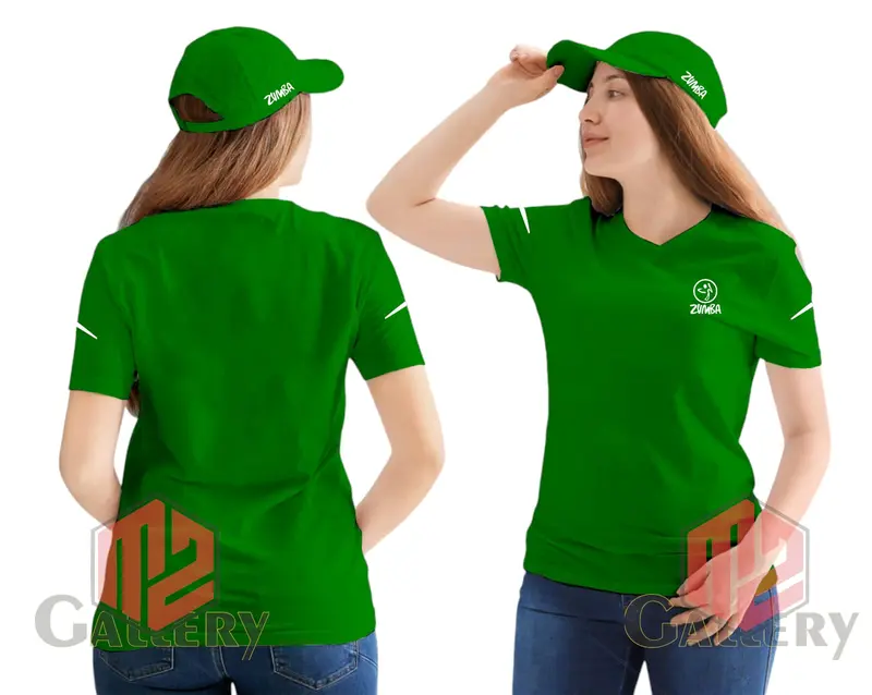 Satu set kaos dan topi olahraga wanita zumba aerobic set baju atasan wanita senam bola volly basket jogging lari pagi jalan santai terbaru Sport Futsal 4