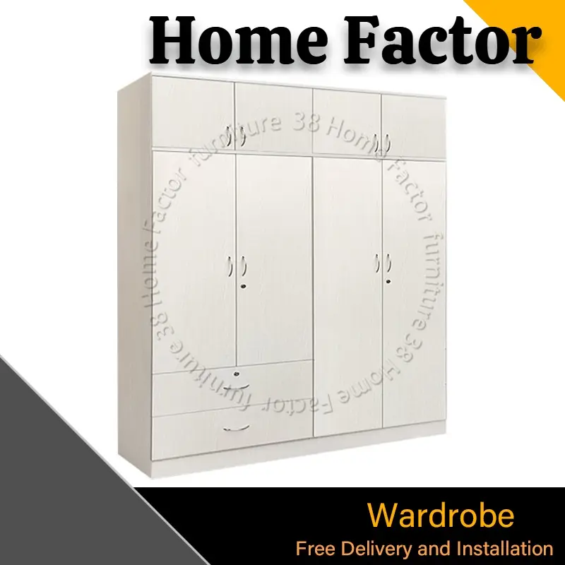 2/3/4 Doors Wardrobe + Top(Free Install&Delivery)Dark brown,white wash, Cherry, Light Wooden wardrobe