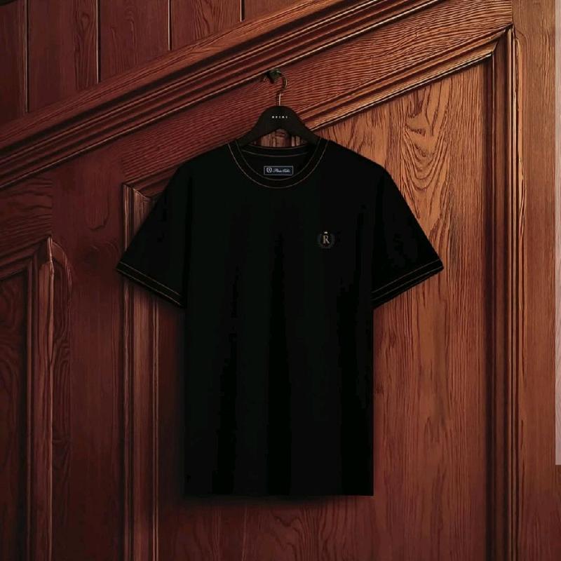 T-Shirt Rucas Essentials Gradation Tee | Two Tone Rib Size S-XXL Kaos Pria/Wanita Brown Grey 4