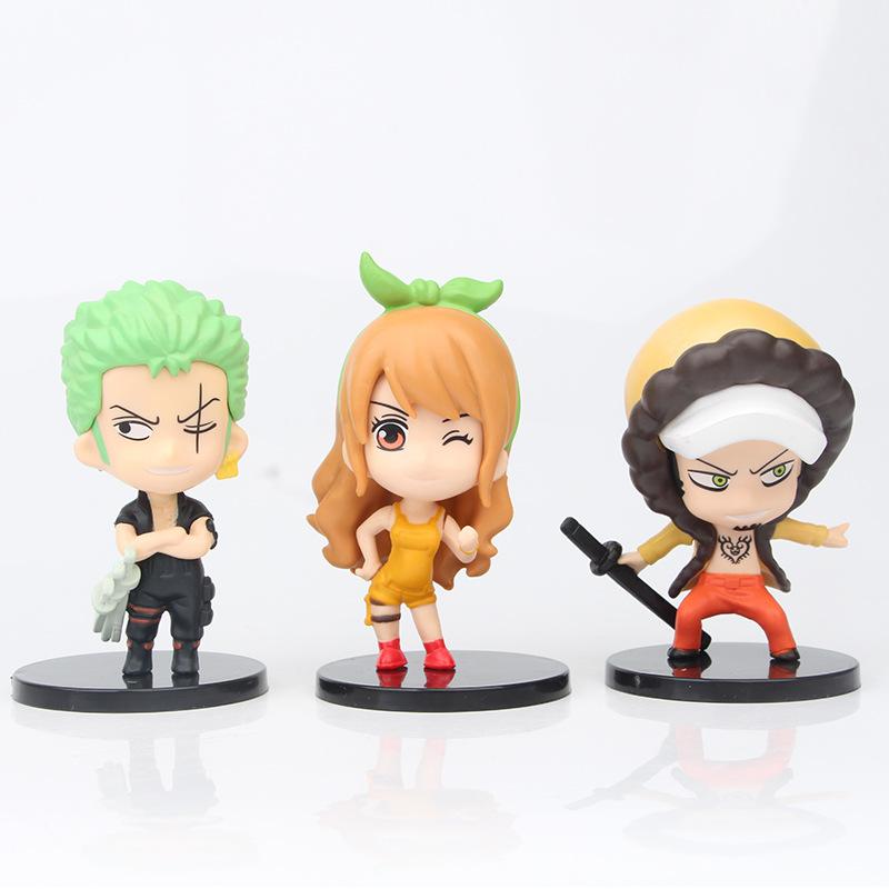 One Piece Pvc Figurine Set 10 11cm 6 Piece Collection Sabo Luffy Sanji Zoro Nami 3
